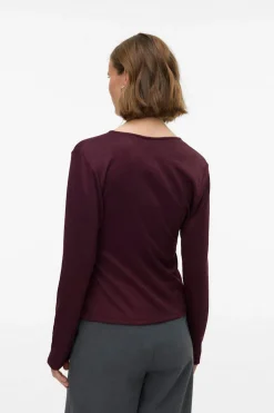 Vero Moda Top de punto detalle hebilla Morado Clearance