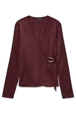 Vero Moda Top de punto detalle hebilla Morado Clearance