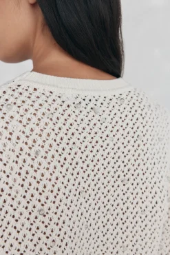 Pedro del Hierro Top de punto fantasía cristalitos Beige Online