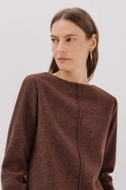 Cortefiel Top escote chimenea Marrón oscuro New