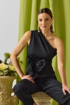 Silbon Top event collection tafeta lazada Negro