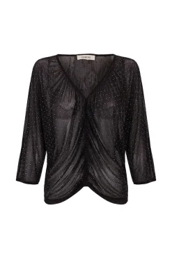 Slowlove Top fluido lurex Negro Sale