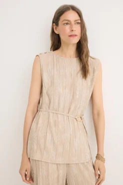 Cortefiel Top jacquard hebilla Arena Sale