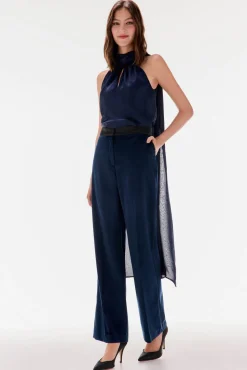 TFP by Tamara Falcó Top lazada liso Azul Best