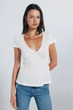 Springfield Top liso textura estampado Online