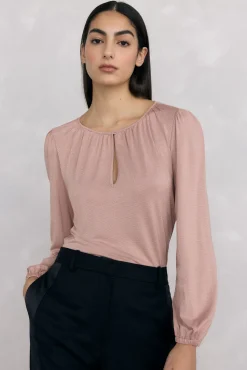 Pedro del Hierro Top lurex abertura Rosa Sale