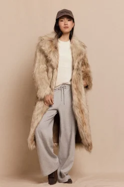 Slowlove Top manga larga estructura rústica Marfil Sale