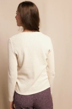 Slowlove Top panadero estructura Marfil Online