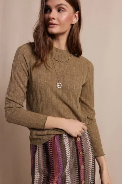 Slowlove Top punto estructura Kaki Best