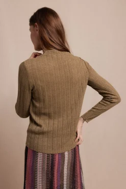 Slowlove Top punto estructura Kaki Best