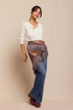 Slowlove Top punto panadero Marfil Sale