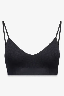 Women'secret Top sin costuras NATURAL animal print negro Clearance