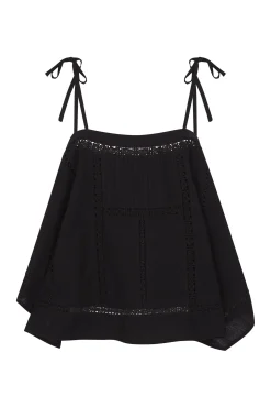 Pedro del Hierro Top tirantes picos Negro Outlet