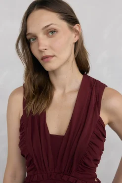 Pedro del Hierro Top tul tirantes Burdeos Hot