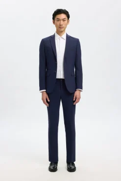 Selected Traje de dos piezas slim fit lana fría Azul marino Clearance