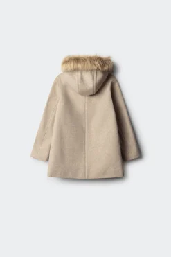 Springfield Kids Trenka de paño para niña beige Best