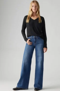 Levi's Vaquero 318™ Shaping Wide Leg Azul oscuro Discount