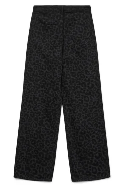 Vero Moda Vaquero animal print pernera ancha Negro Hot