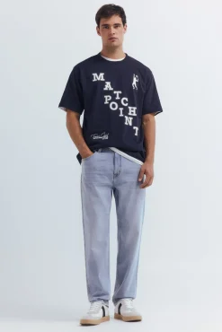 Springfield Vaquero lavado claro straight fit azul