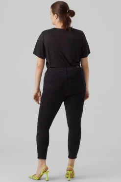Vero Moda Curve Vaquero Slim talla grande Negro Discount