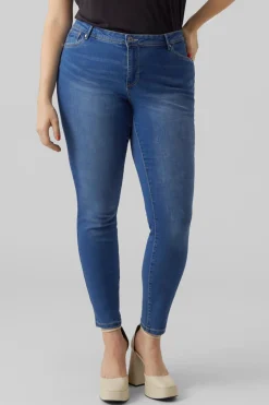 Vero Moda Curve Vaquero Slim talla grande Azul Hot