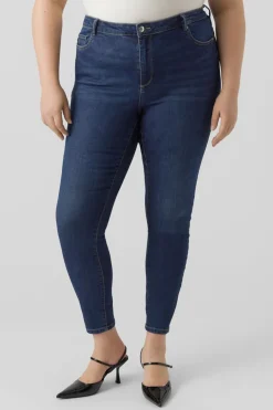 Vero Moda Curve Vaquero Slim talla grande Azul Sale