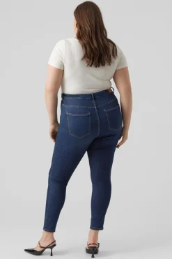 Vero Moda Curve Vaquero Slim talla grande Azul Sale
