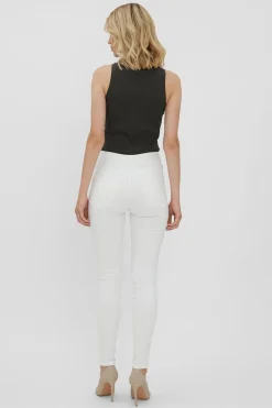 Vero Moda Vaquero Sophia pitillo de tiro alto Blanco Best