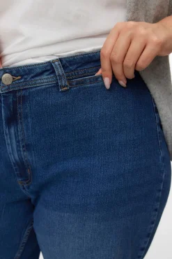 Vero Moda Curve Vaqueros anchos talla grande Azul marino Outlet