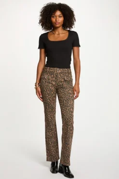 Morgan Vaqueros bootcut de tiro alto Multicolor Discount