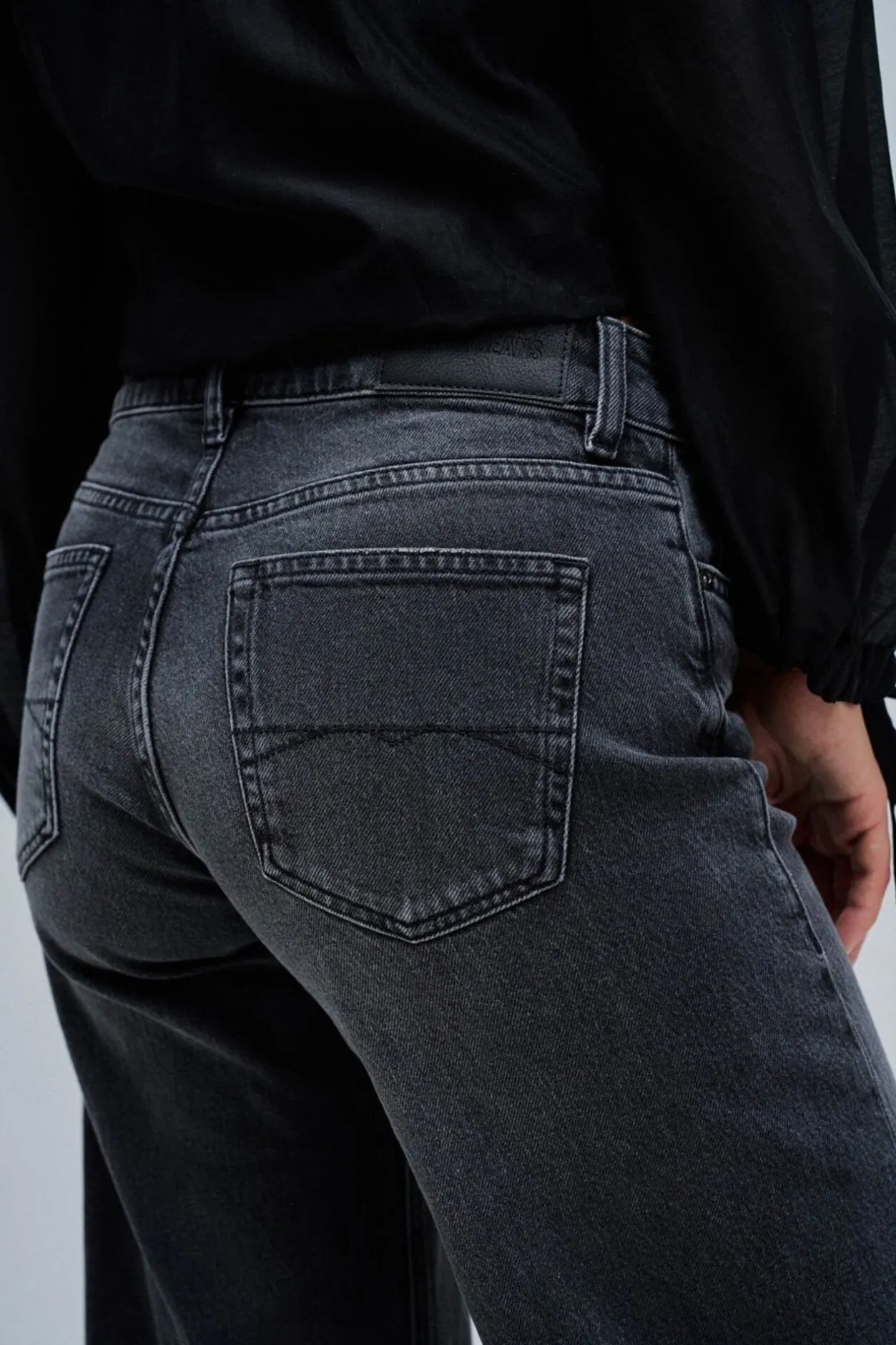 Salsa Jeans Vaqueros low rise wide Negro Sale