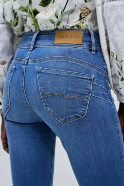 Salsa Jeans Vaqueros Secret Push in slim Azul Sale