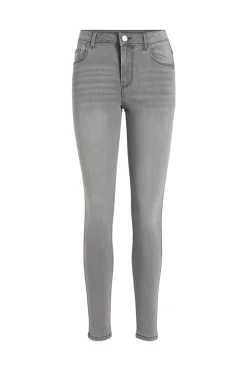 Vila Vaqueros skinny fit 5 bolsillos Gris Online