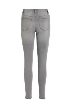 Vila Vaqueros skinny fit 5 bolsillos Gris Online