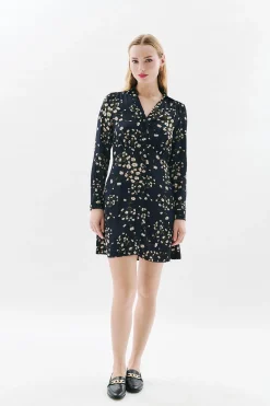 Caroll Vestido 100% viscosa Negro Sale