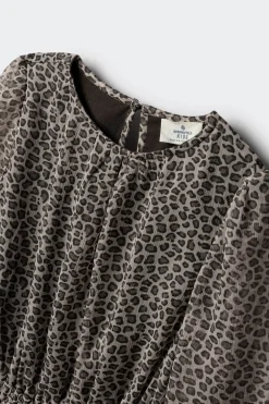 Springfield Kids Vestido animal print niña beige Clearance