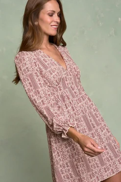 Polín Et Moi Vestido bordado Annecy Rosa Outlet