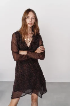 High Spirits Vestido Brune marr&oacute;n Online