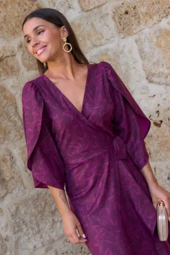 Polín Et Moi Vestido Buganvilla Morado Sale