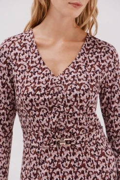 Cortefiel Vestido cinturón Multicolor Outlet