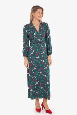 Cuplé Vestido con estampado asiático Multicolor Clearance