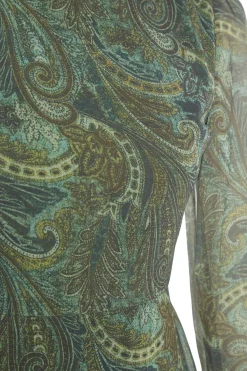 Trendyol Vestido con volantes verde Sale