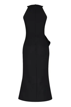 Trendyol Vestido con volantes negro Clearance