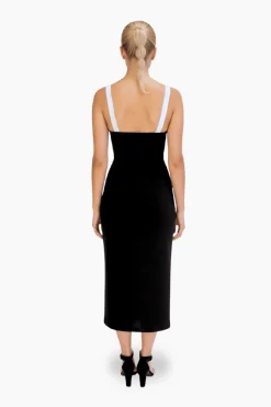 Cuplé Vestido corset Negro Discount