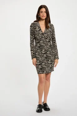 Morgan Vestido corto ajustado Multicolor Sale