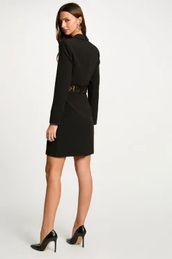 Morgan Vestido corto ajustado encaje Negro Outlet