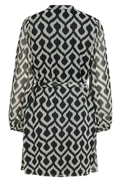 Vila Vestido corto de gasa Estampado gris Online