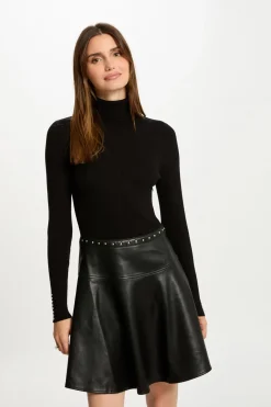 Morgan Vestido corto de patinadora Negro Online