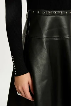 Morgan Vestido corto de patinadora Negro Online