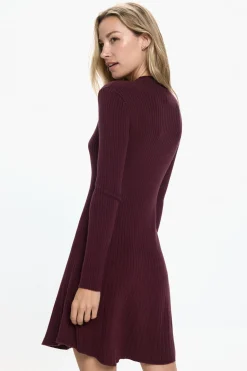 Vero Moda Vestido corto de punto Morado Discount